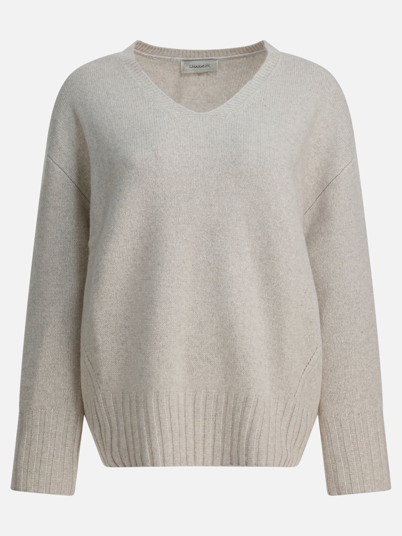 V neck sweaters Solid colour  White - Umarmung Women | PDP | VIETTI Online Store | thumbnail