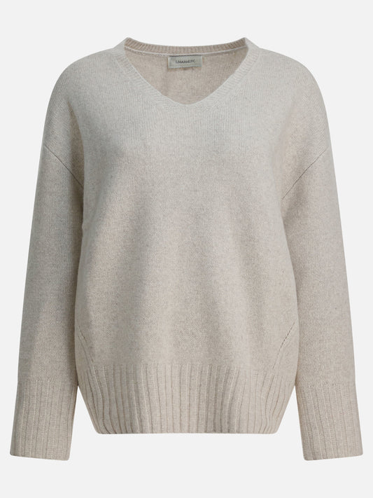 V neck sweaters Solid colour  White - Umarmung Women | PLP | VIETTI Online Store 
