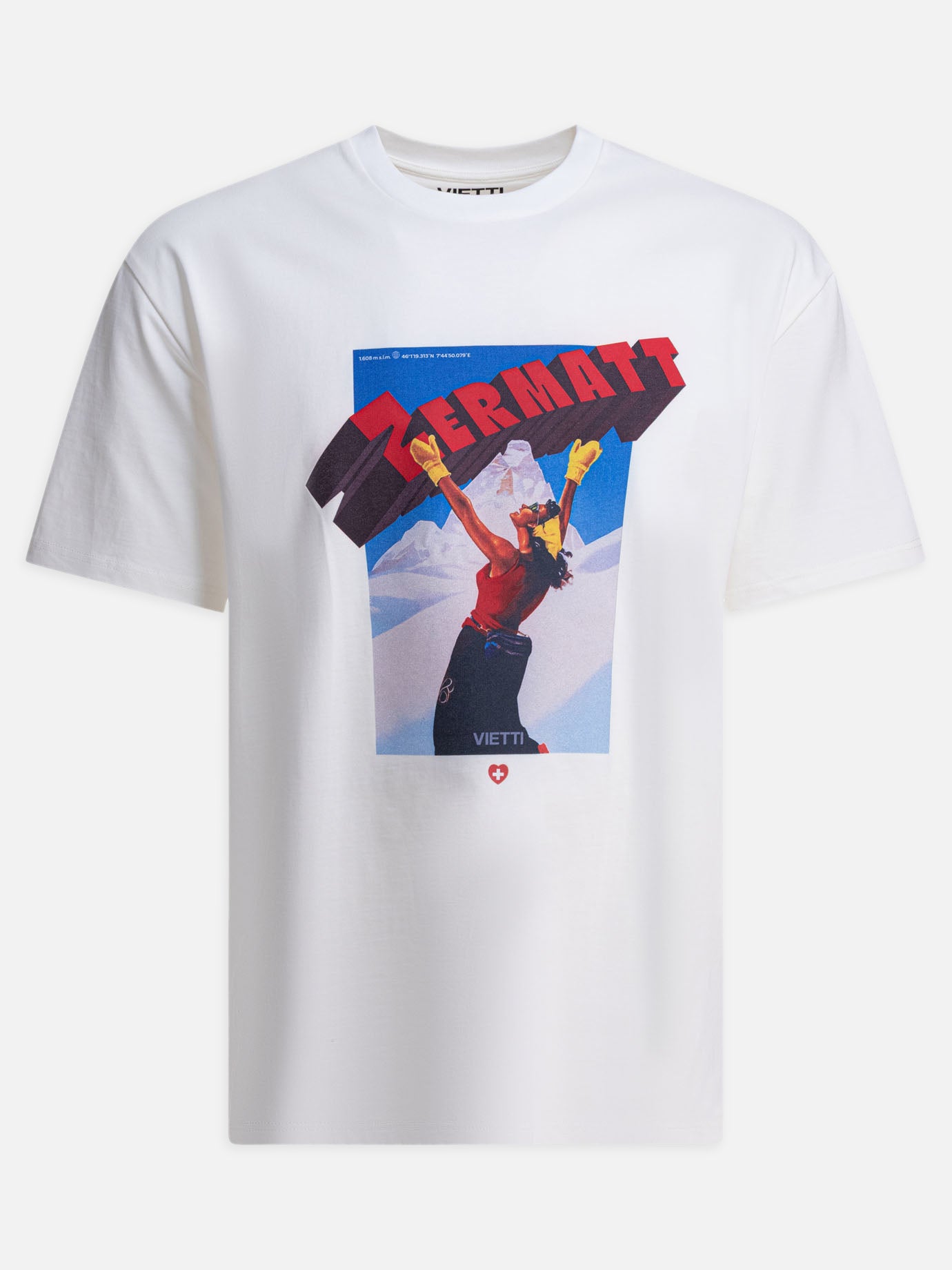 T-shirt girocollo Graphics  Bianco - VIETTI Merchandise Uomo | PDP | VIETTI Online Store | thumbnail