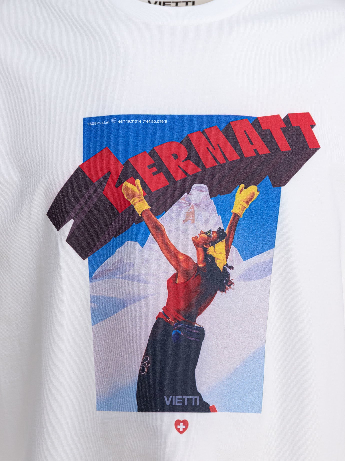 T-shirt girocollo Graphics  Bianco - VIETTI Merchandise Uomo | PDP | VIETTI Online Store | Zoom-Modal_3
