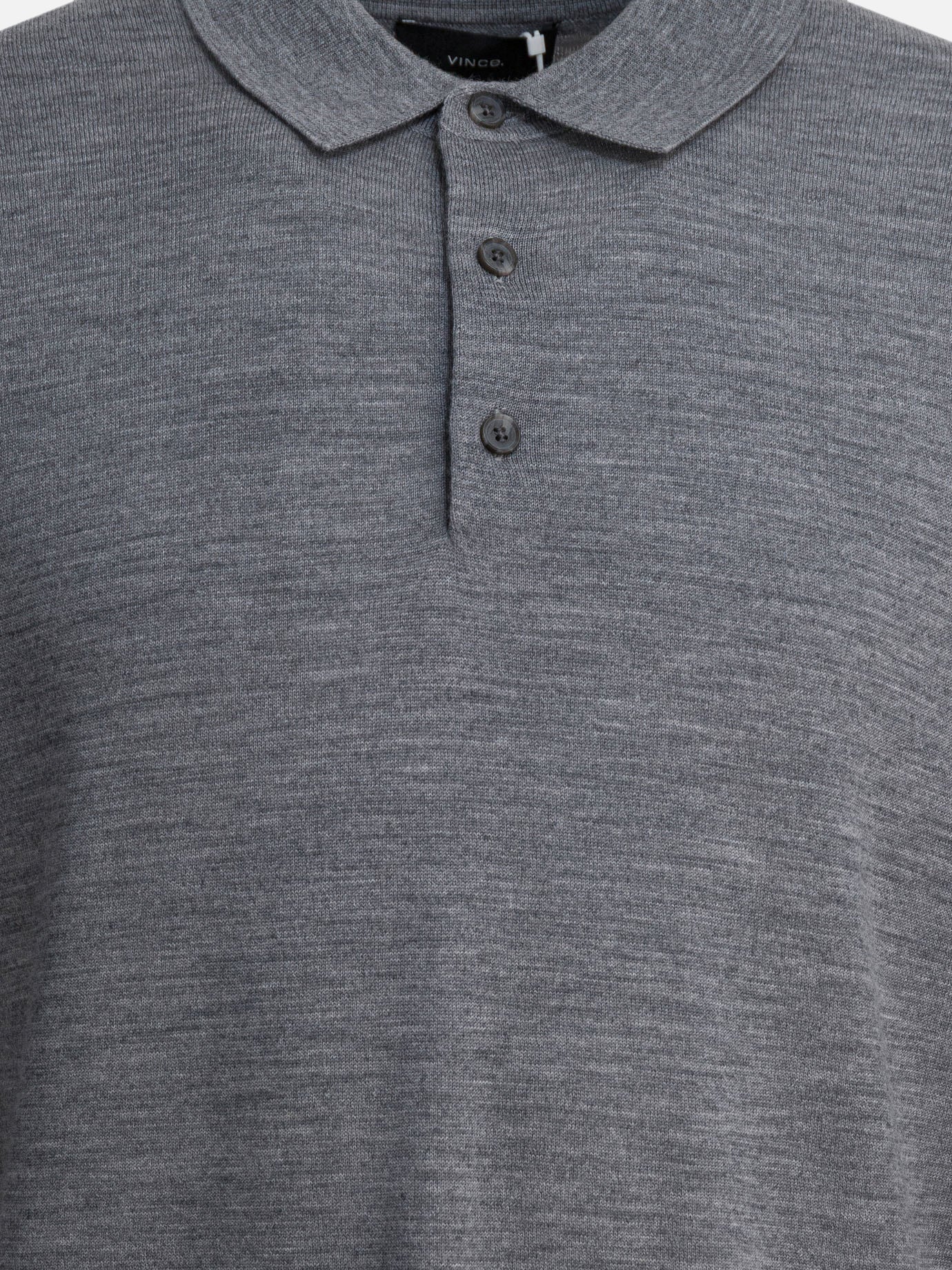Polo shirts with buttons Solid colour  Grey - Vince Men | PDP | VIETTI Online Store | thumbnail_3