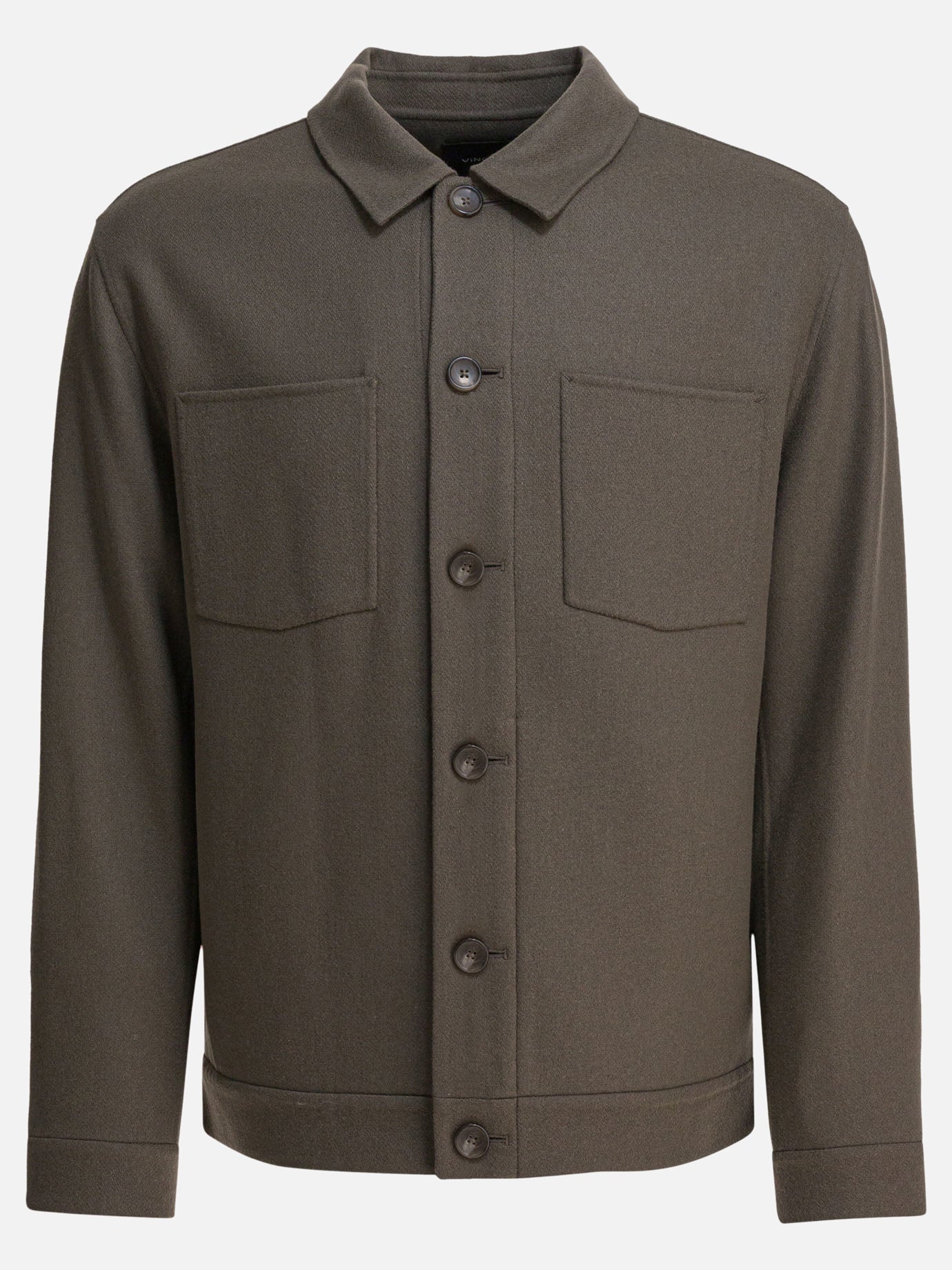 Overshirt jackets Solid colour  Grey - Vince Men | PDP | VIETTI Online Store | thumbnail