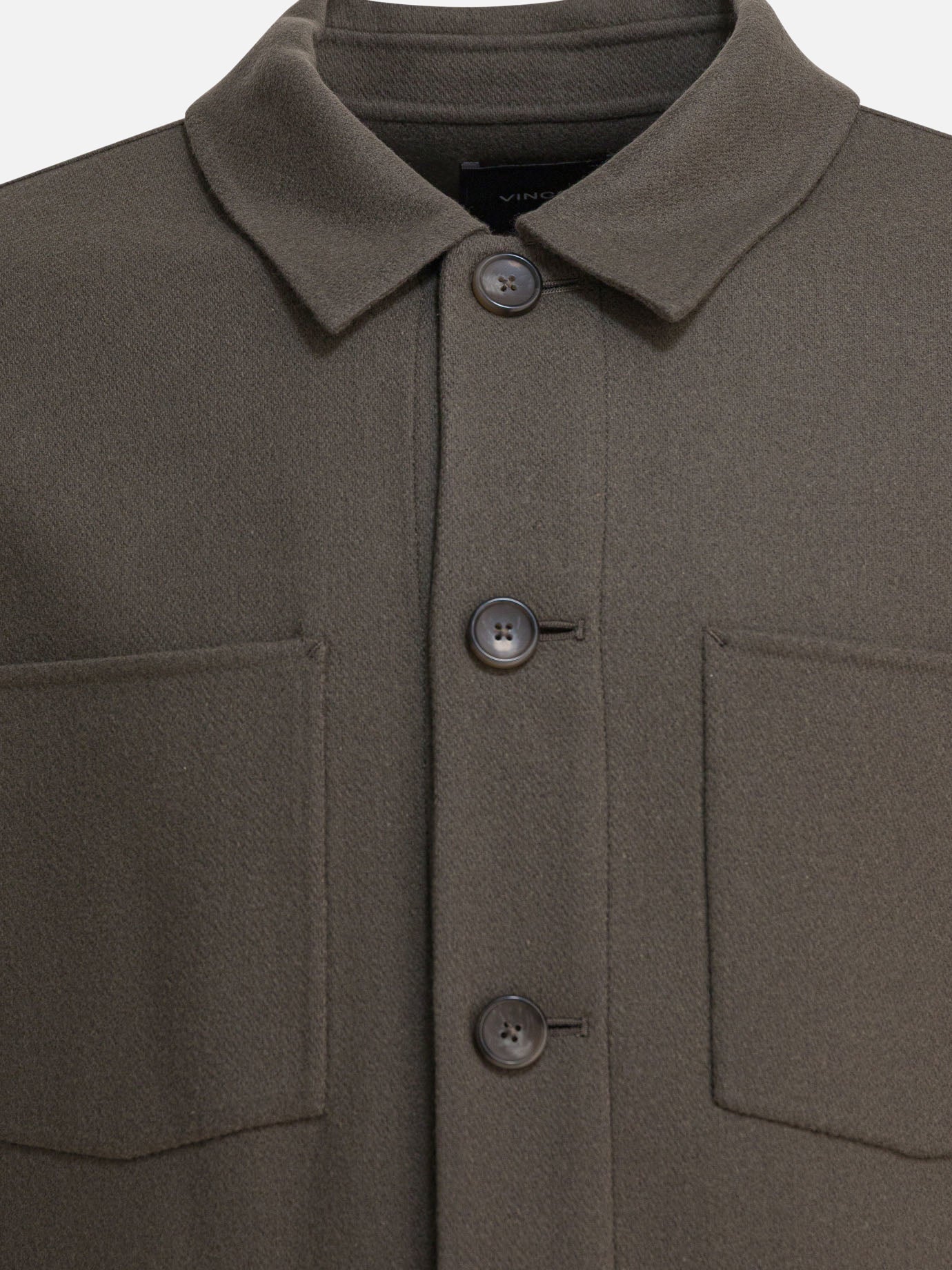 Overshirt jackets Solid colour  Grey - Vince Men | PDP | VIETTI Online Store | Zoom-Modal_3
