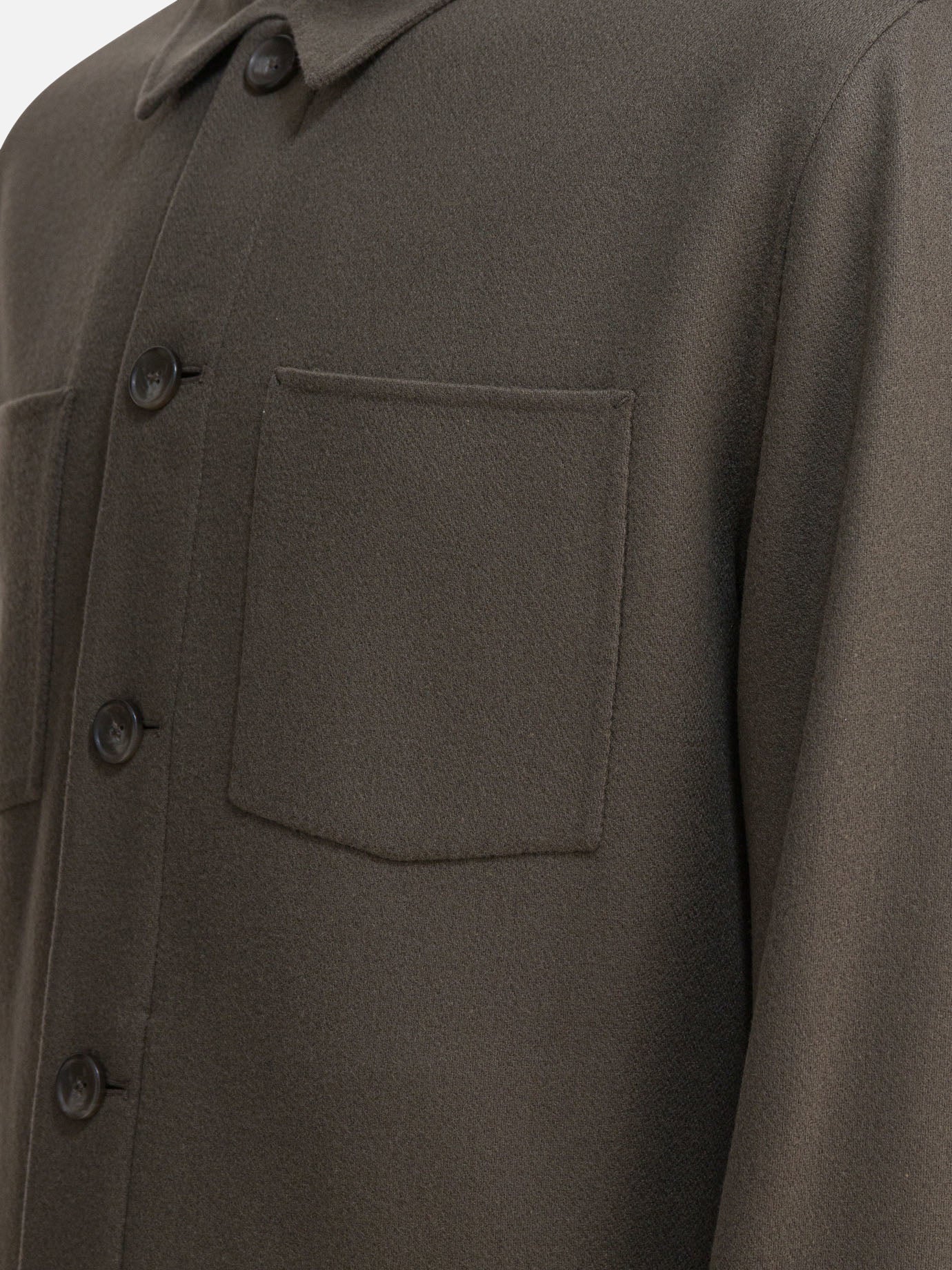 Overshirt jackets Solid colour  Grey - Vince Men | PDP | VIETTI Online Store | Zoom-Modal_4
