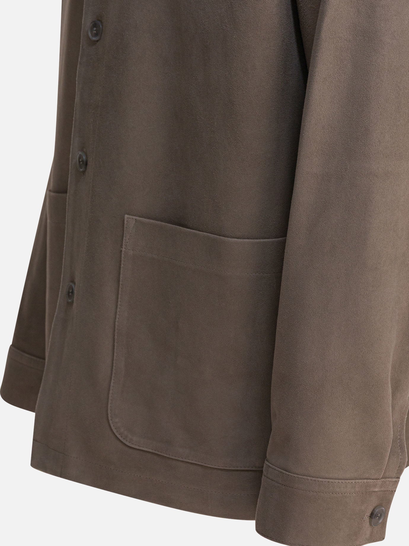 Giacche in pelle Solid colour  Grigio - Vince Uomo | PDP | VIETTI Online Store | Zoom-Modal_4
