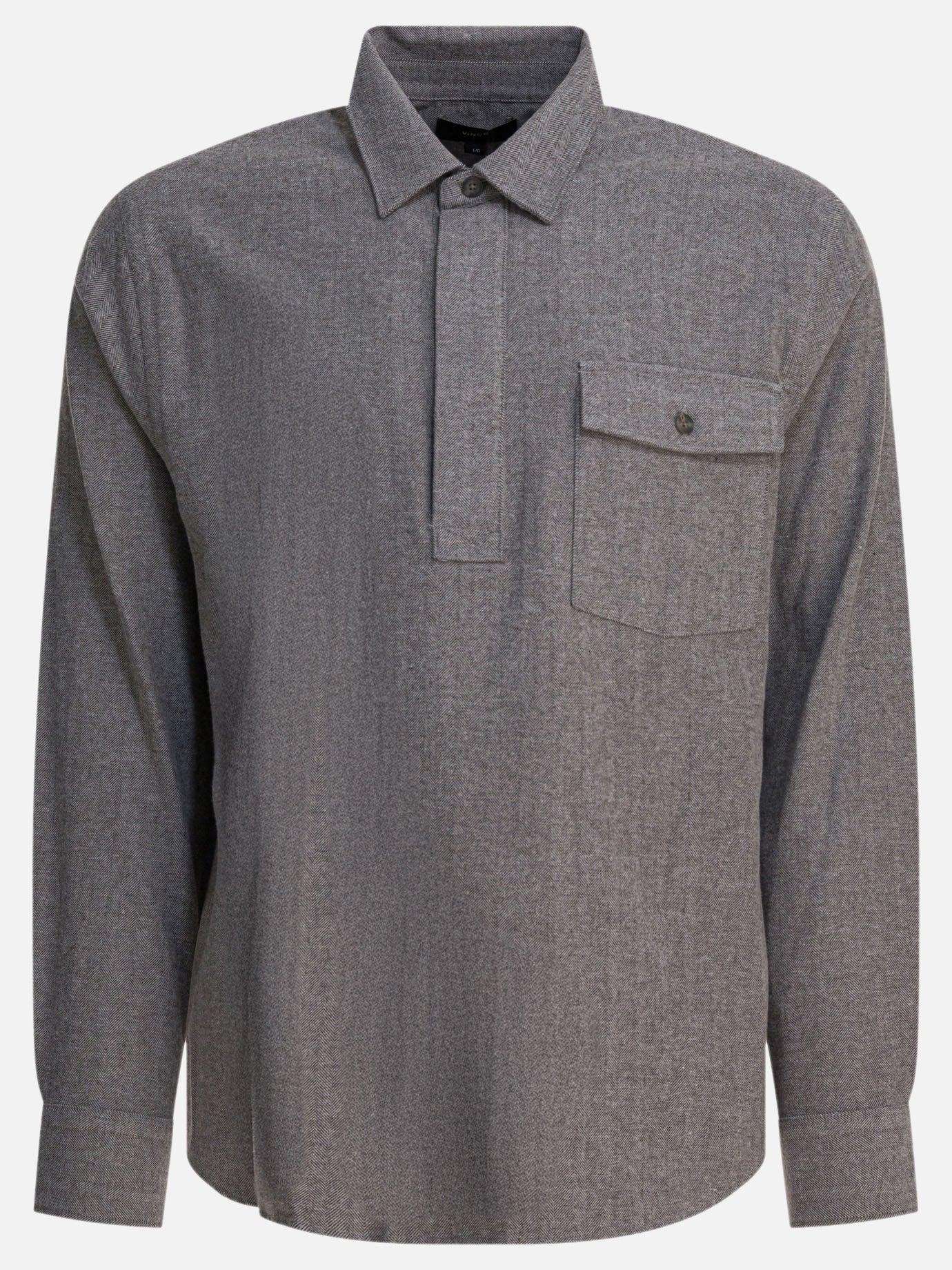 Camicie casual Herringbone  Grigio - Vince Uomo | PDP | VIETTI Online Store | thumbnail