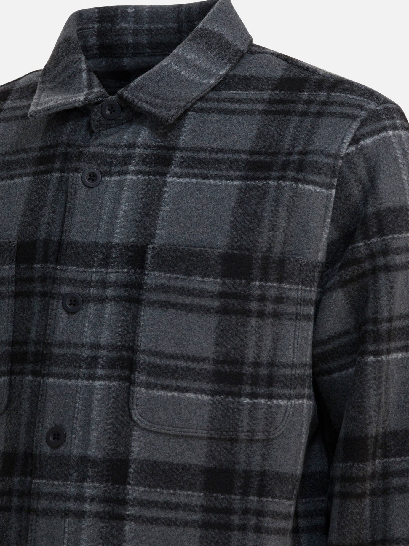 Overshirt jackets Check  Grey - Vince Men | PDP | VIETTI Online Store | Zoom-Modal_4
