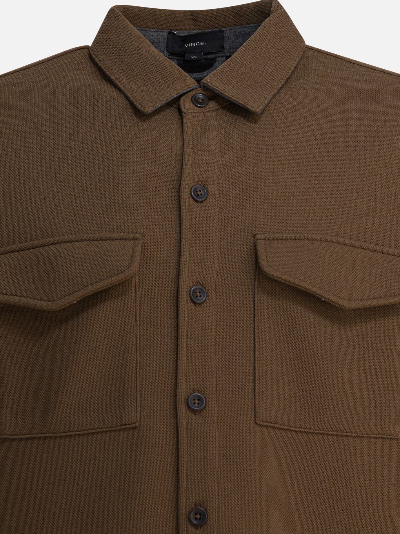 Overshirt jackets Solid colour  Brown - Vince Men | PDP | VIETTI Online Store | thumbnail_3